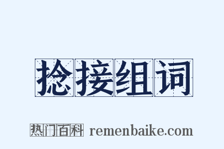 捻接组词是什么意思的图片